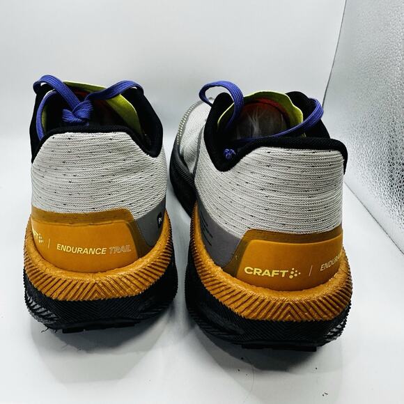 Craft Sportswear Pro Endurance Trail Running Shoes Men's Size US 9.5 Orange Gray - Picture 6 of 8